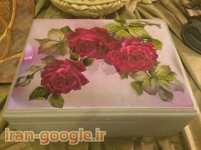 آموزش هنرهای دستی ، نقاشی دکوراتیو ، پتینه ، کهنه کاری ، کار روی شیشه و ظروف کریستال 