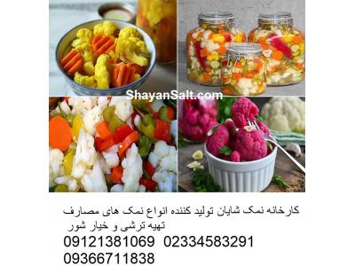 نمک تهیه ترشی و خیارشور - کارخانه نمک شایان