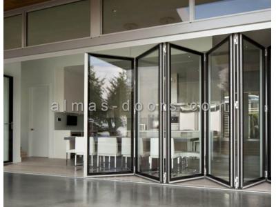 درب اتوماتیک شیشه ای فولدینگ