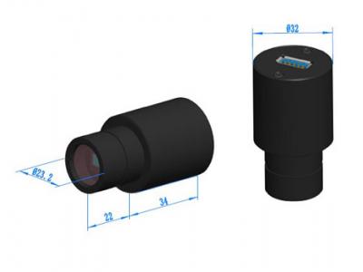 CCD میکروسکوپ، دوربین میکروسکوپ، چشمی میکروسکوپ، ریلی لنز میکروسکوپ