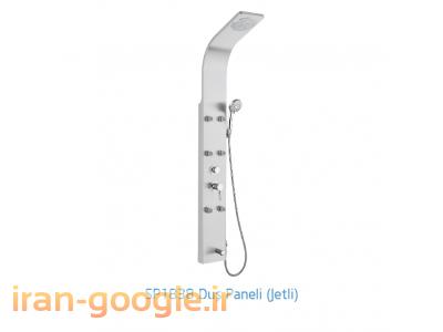 شاور پنل (پنل دوش ) شرکت GPD ترکیه دارای 6 جت ماساژور و تنظیم کننده دستی دمای آب (ترموستاتیک )
