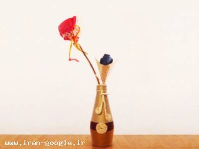 گلدان شیشه ای-گلدان تزئینی /طرح کاموا