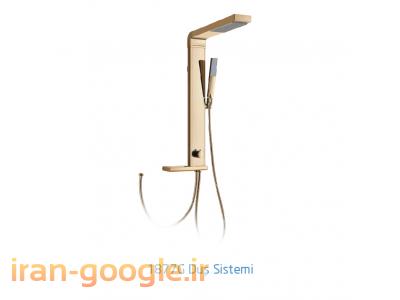 شاور پنل (پنل دوش ) شرکت GPD ترکیه دارای 6 جت ماساژور و تنظیم کننده دستی دمای آب (ترموستاتیک )