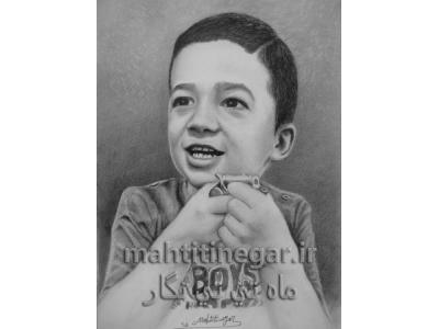 سیاه قلم چهره توسط استاد حقانی 