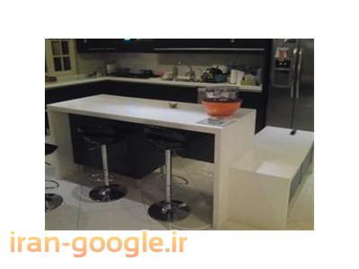 طراحی و اجرای کابینت آشپزخانه-طراحی و اجرای صفحات کورین ، سنگ مصنوعی